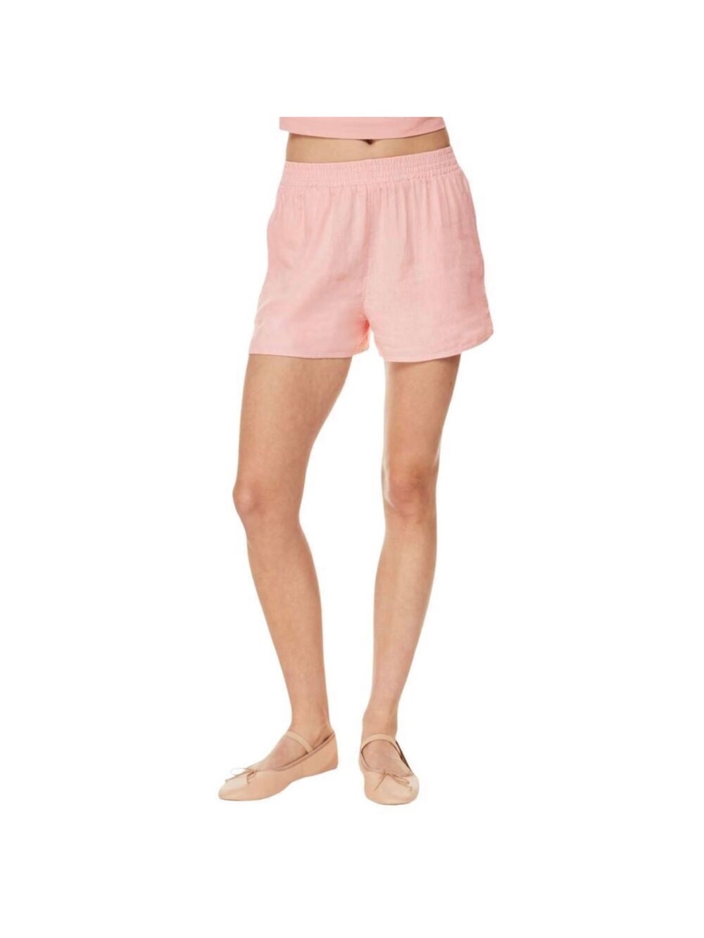 Aritzia Wilfred Free gelato linen blend shorts Sakura pink XS